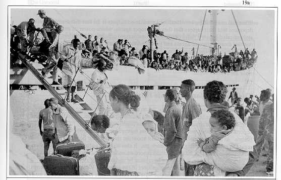 Deportees Leave their Ship at Massawa